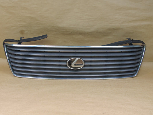 95-97 LEXUS LS400 UCF20 FRONT BUMPER UPPER GRILLE W/ EMBLEM OEM