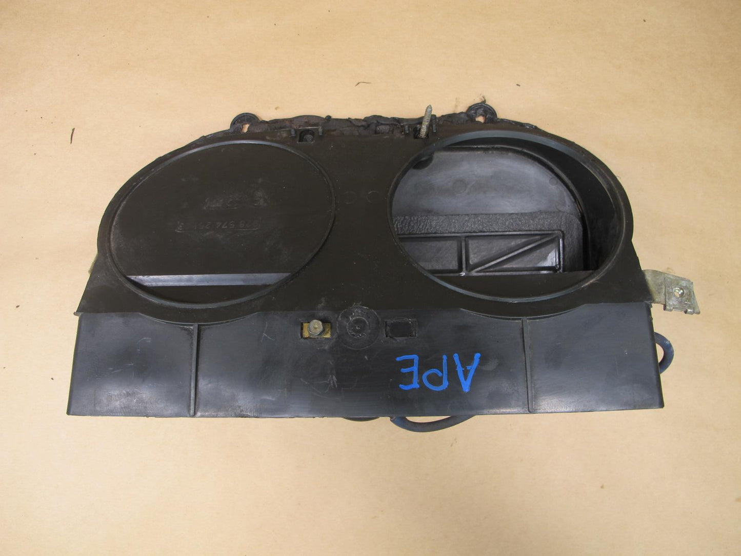 1984-1991 PORSCHE 928 S FRONT UNDER DASH AIR FLAP VENT 92857324903