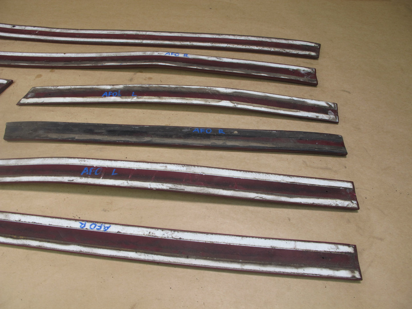 92-97 FORD F-150 EXT CAB FRONT & REAR EXTERIOR BODY MOLDING TRIM SET OF 10 OEM