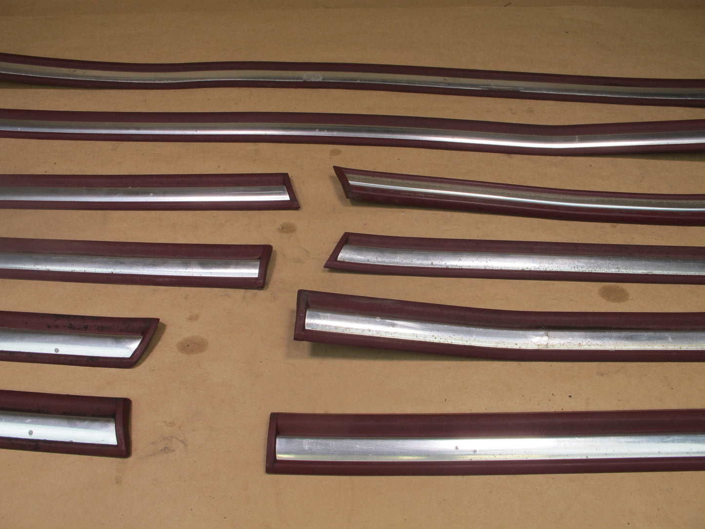 92-97 FORD F-150 EXT CAB FRONT & REAR EXTERIOR BODY MOLDING TRIM SET OF 10 OEM