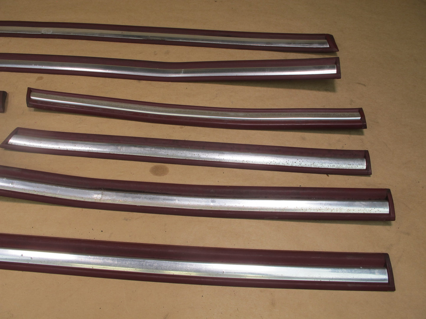 92-97 FORD F-150 EXT CAB FRONT & REAR EXTERIOR BODY MOLDING TRIM SET OF 10 OEM