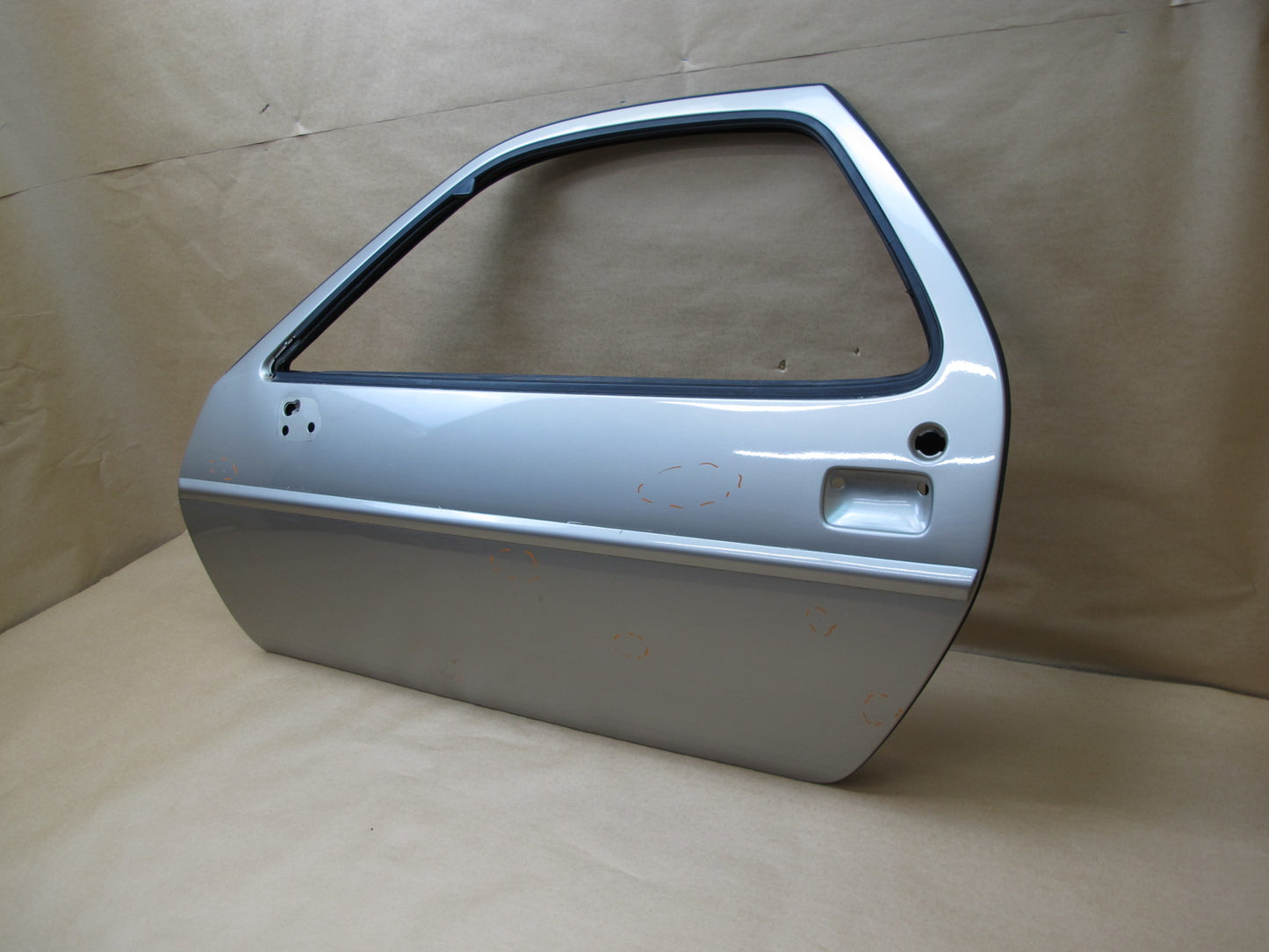 1978-1991 PORSCHE 928 S FRONT LEFT DRIVER SIDE DOOR SHELL PANEL WHITE GOLD