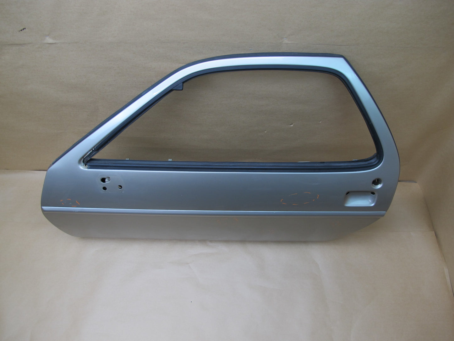 1978-1991 PORSCHE 928 S FRONT LEFT DRIVER SIDE DOOR SHELL PANEL WHITE GOLD