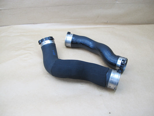 14-15 BMW F30 F31 F34 N47 INTERCOOLER HOSE PIPE LINE SET OF 2