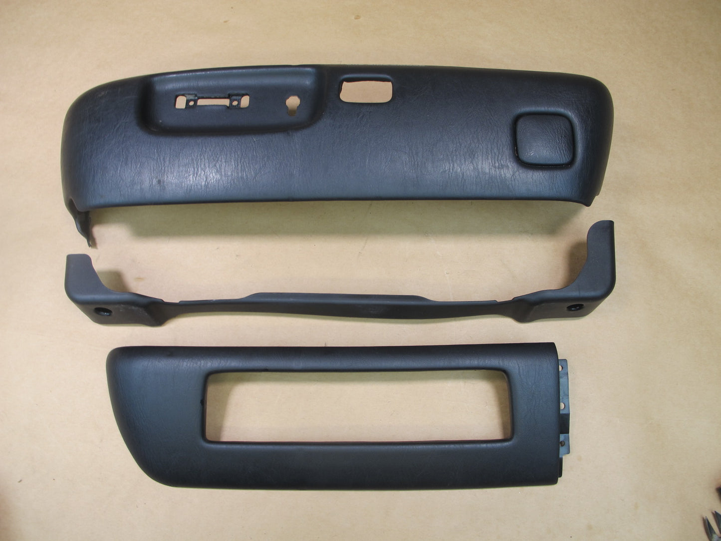 98-00 LEXUS LS400 SET OF 3 FRONT LEFT SEAT TRIM COVER PANEL & TRACK COVER OEM