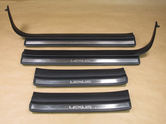 98-00 LEXUS LS400 SET OF 4 FRONT & REAR DOOR SCUFF SILL PLATE TRIM PANEL OEM