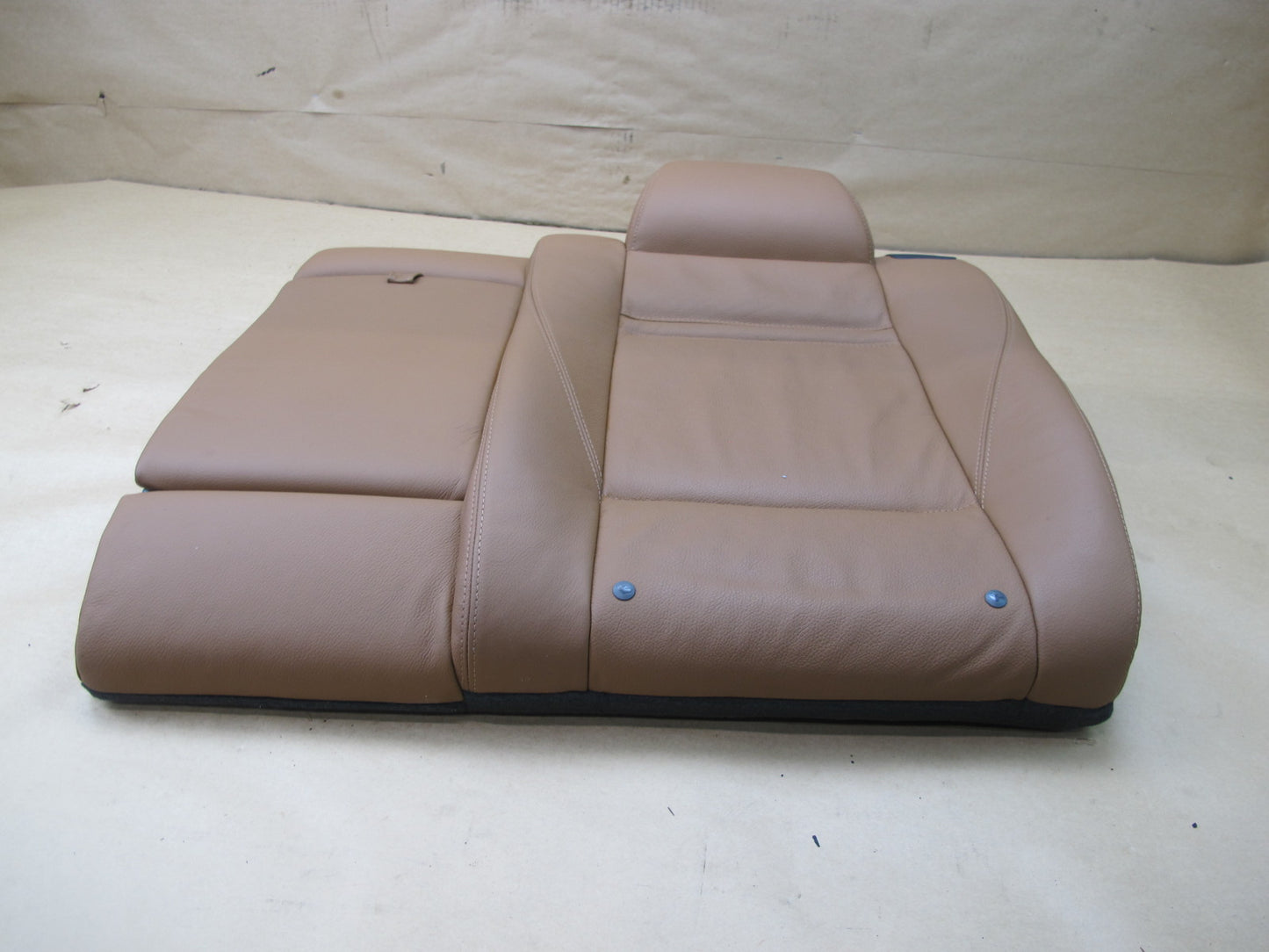 2008-2014 BMW E71 E72 X6 REAR LEATHER NEVADA SADDLE BROWN SEAT CUSHION SET