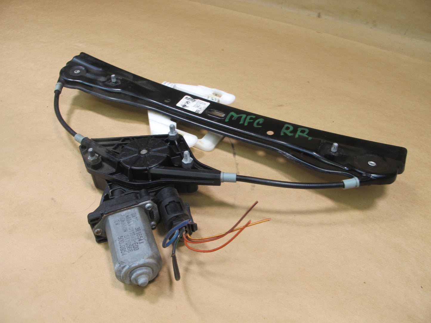 11-16 MINI COOPER R60 COUNTRYMAN REAR RIGHT DOOR WINDOW REGULATOR & MOTOR OEM