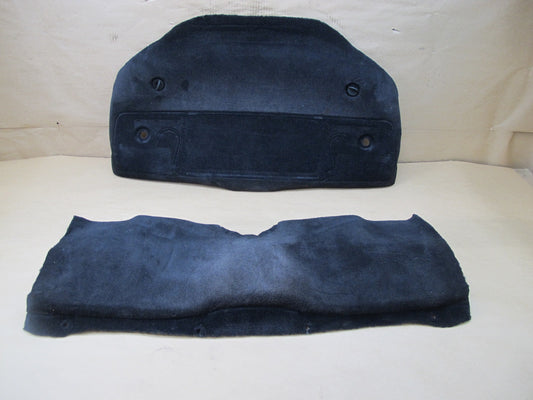 1997-2004 PORSCHE BOXSTER 986 REAR PARCEL ENGINE CARPET TRIM PANEL SET OF 2