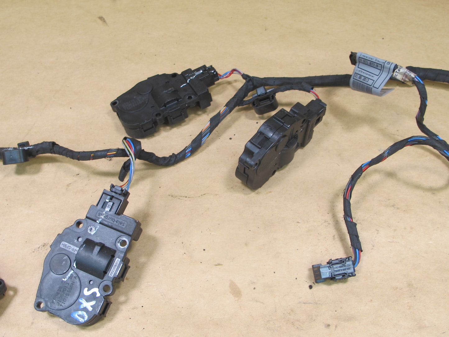 2008-2014 BMW E71 X6 A/C HEATER FLAP DOOR ACTUATOR MOTOR WIRING SET