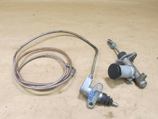 1989-1994 Nissan 240SX S13 Clutch Master & Slave Cylinder Set OEM w/ Clutch Line