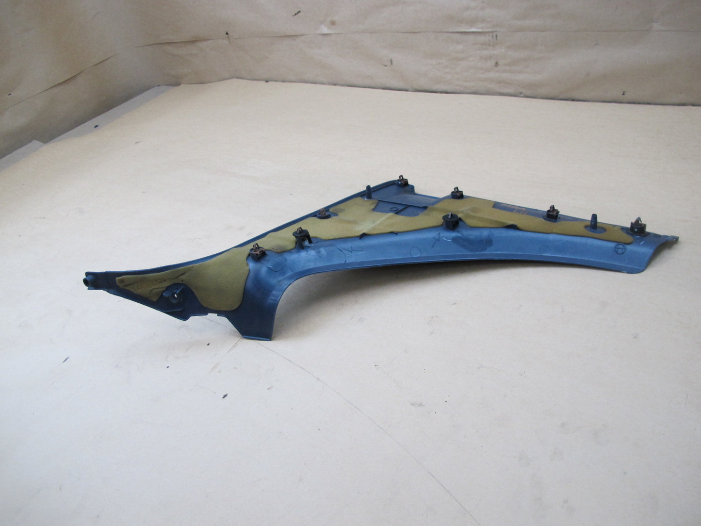 86-88 MAZDA RX7 SET OF 2 LEFT & RIGHT LOWER B PILLAR TRIM COVER BLUE OEM