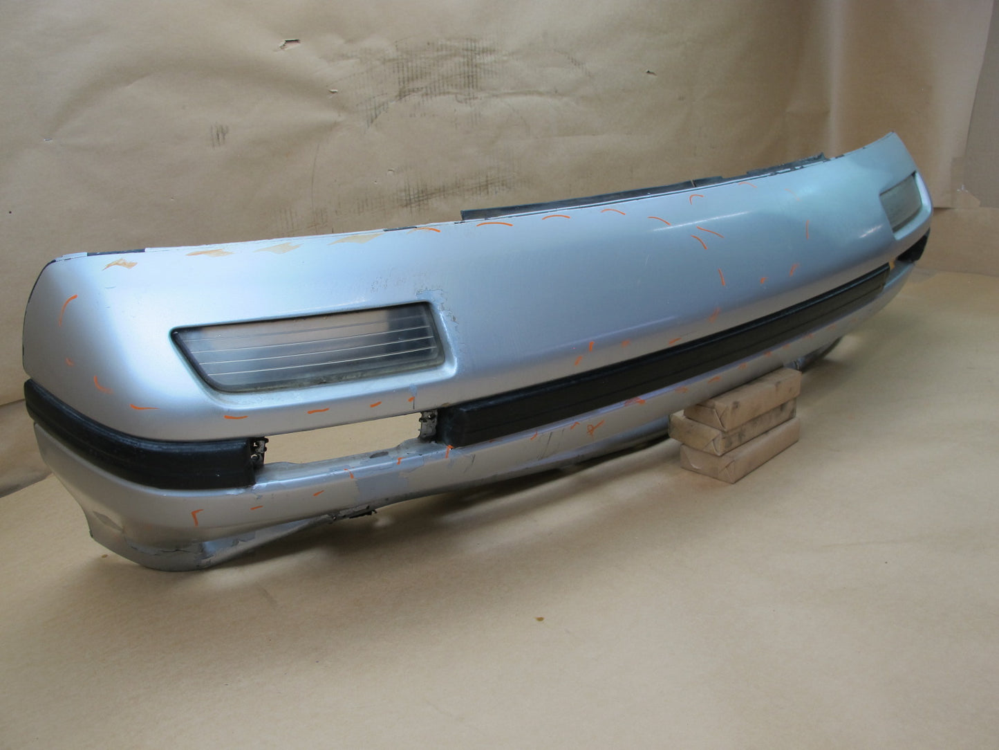 86-88 MAZDA RX7 FRONT BUMPER COVER ARCTIC SILVER OEM