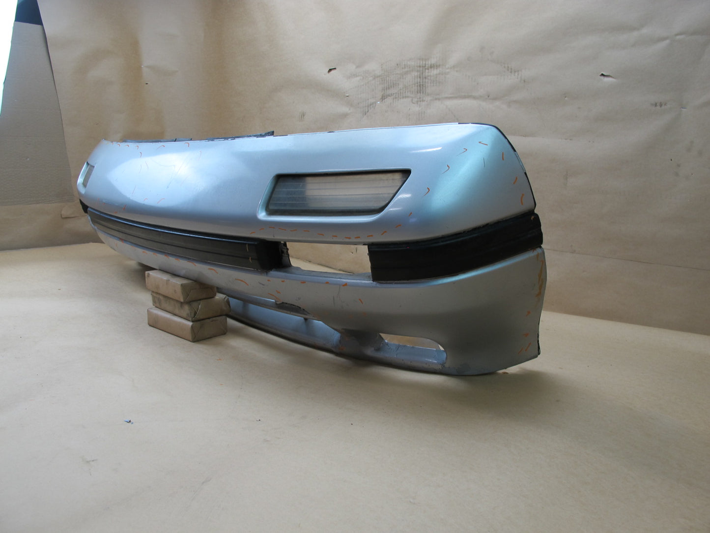 86-88 MAZDA RX7 FRONT BUMPER COVER ARCTIC SILVER OEM