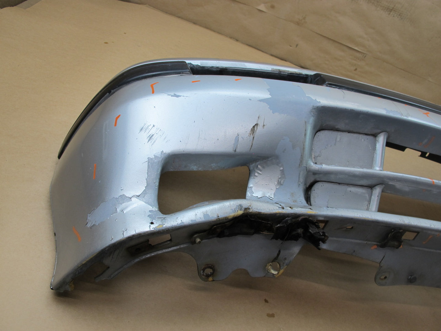 86-88 MAZDA RX7 FRONT BUMPER COVER ARCTIC SILVER OEM