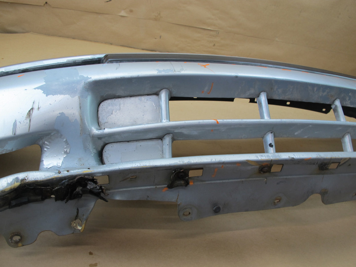 86-88 MAZDA RX7 FRONT BUMPER COVER ARCTIC SILVER OEM