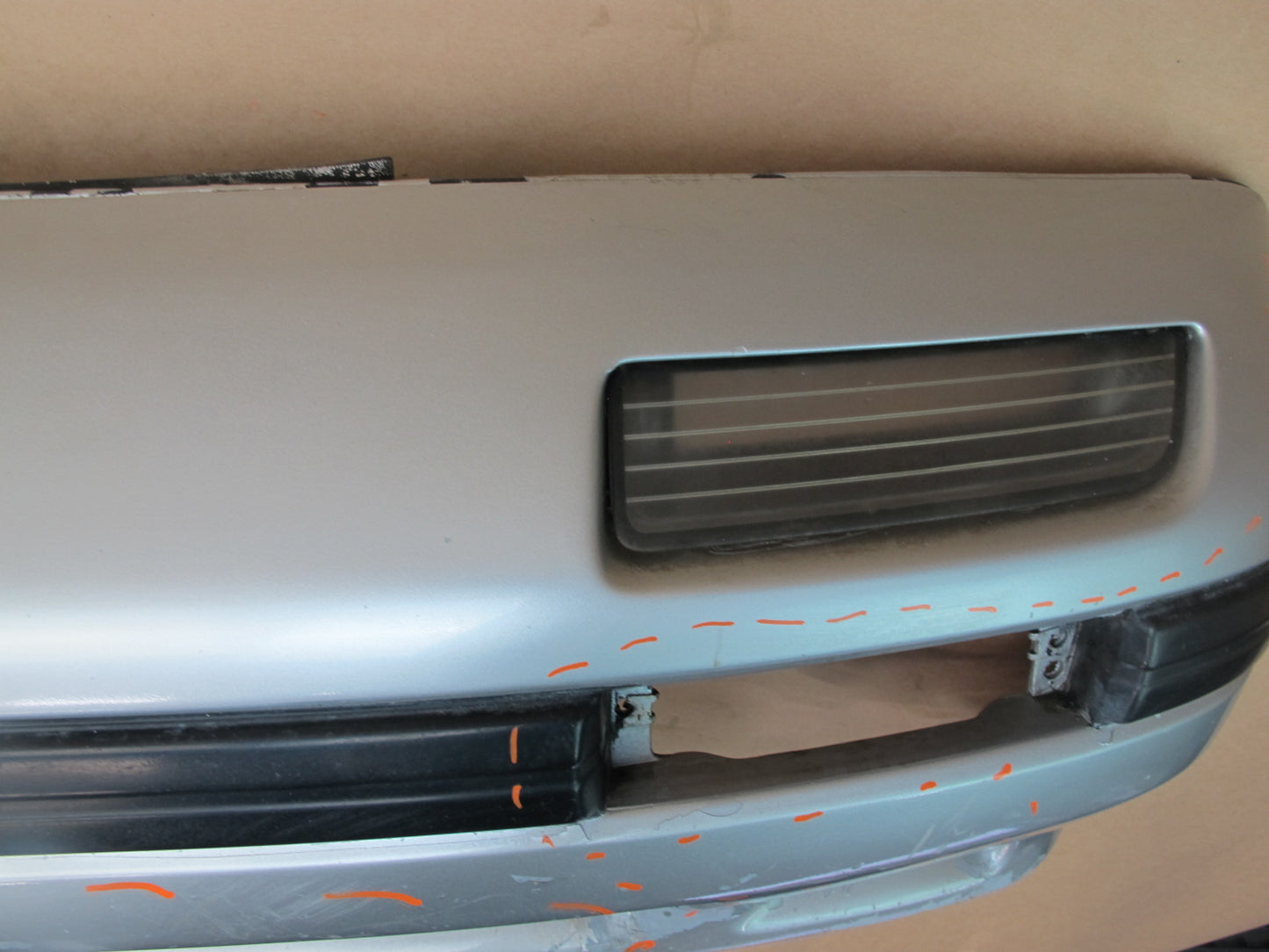 86-88 MAZDA RX7 FRONT BUMPER COVER ARCTIC SILVER OEM