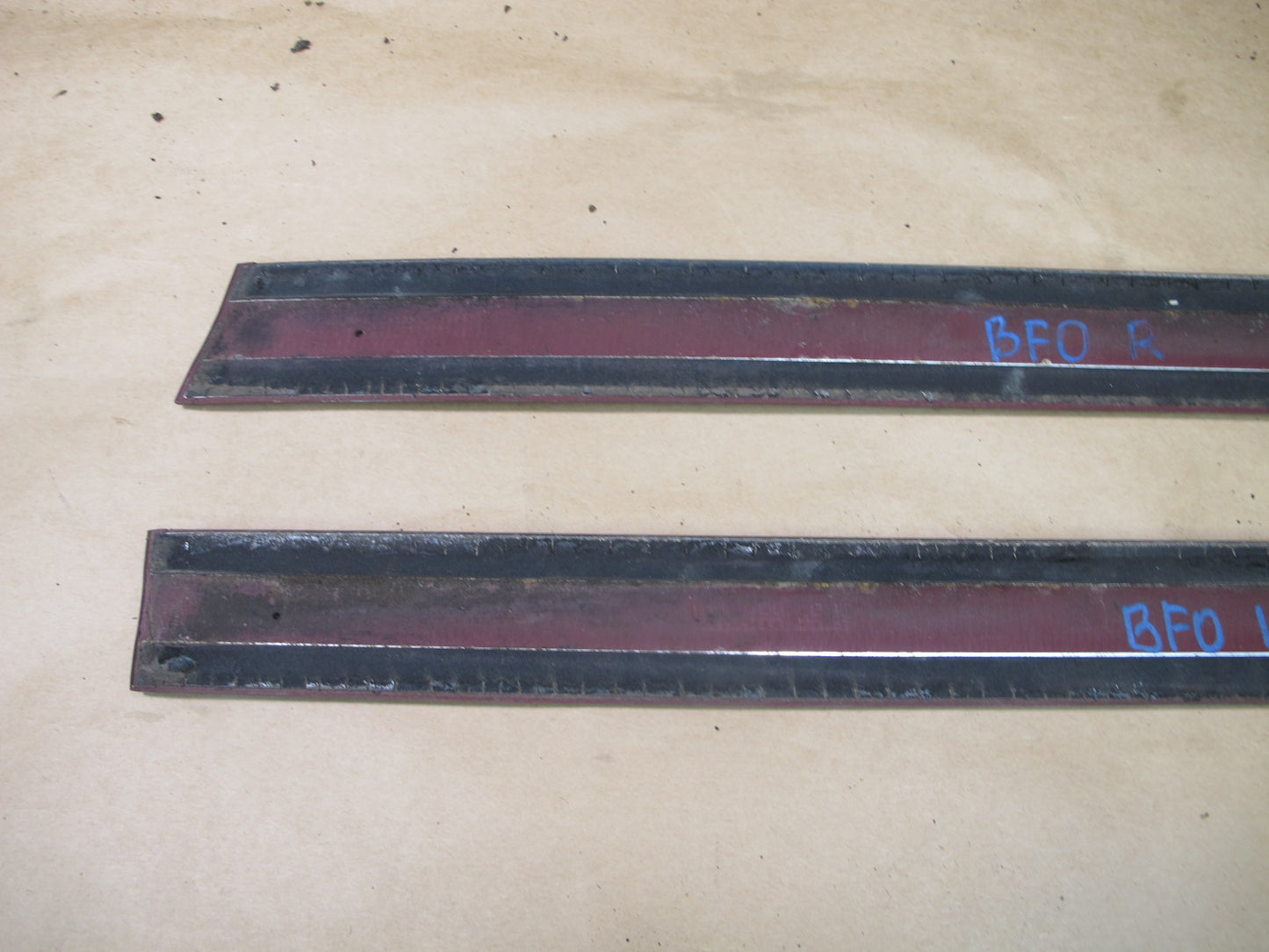 92-97 FORD F-150 SUPER CAB FRONT REAR EXTERIOR BODY MOLDING TRIM SET OF 10 OEM