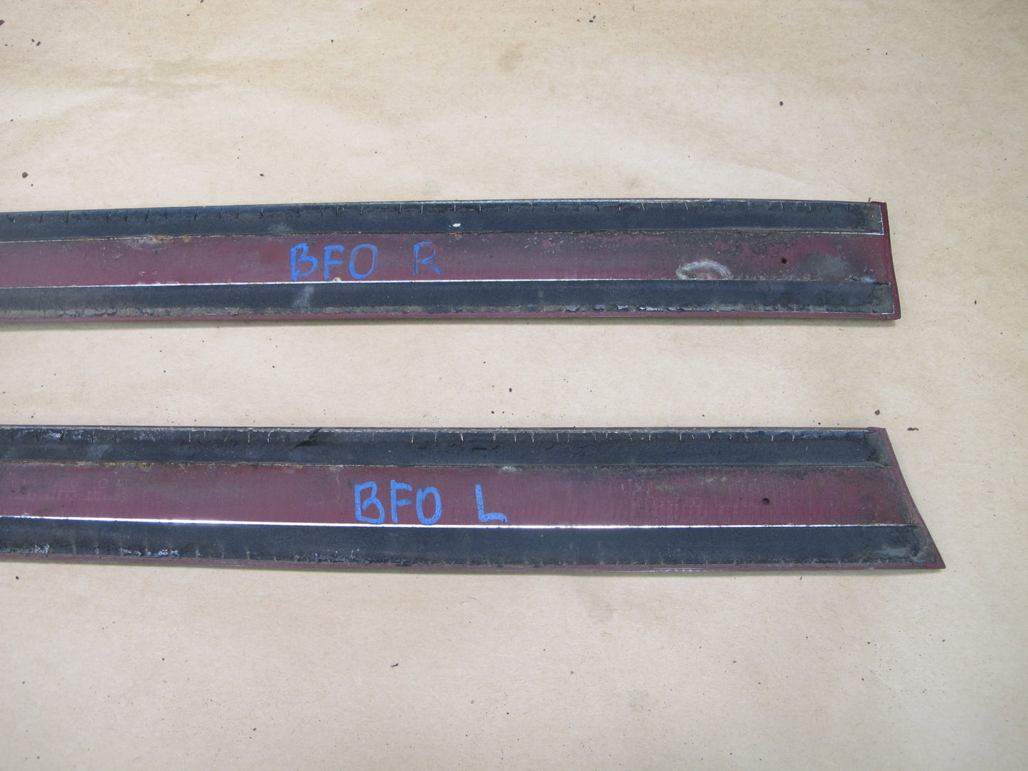 92-97 FORD F-150 SUPER CAB FRONT REAR EXTERIOR BODY MOLDING TRIM SET OF 10 OEM