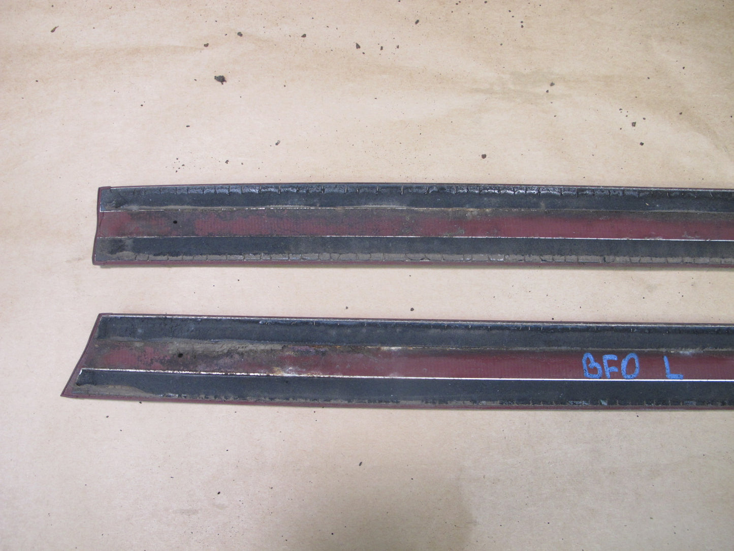 92-97 FORD F-150 SUPER CAB FRONT REAR EXTERIOR BODY MOLDING TRIM SET OF 10 OEM