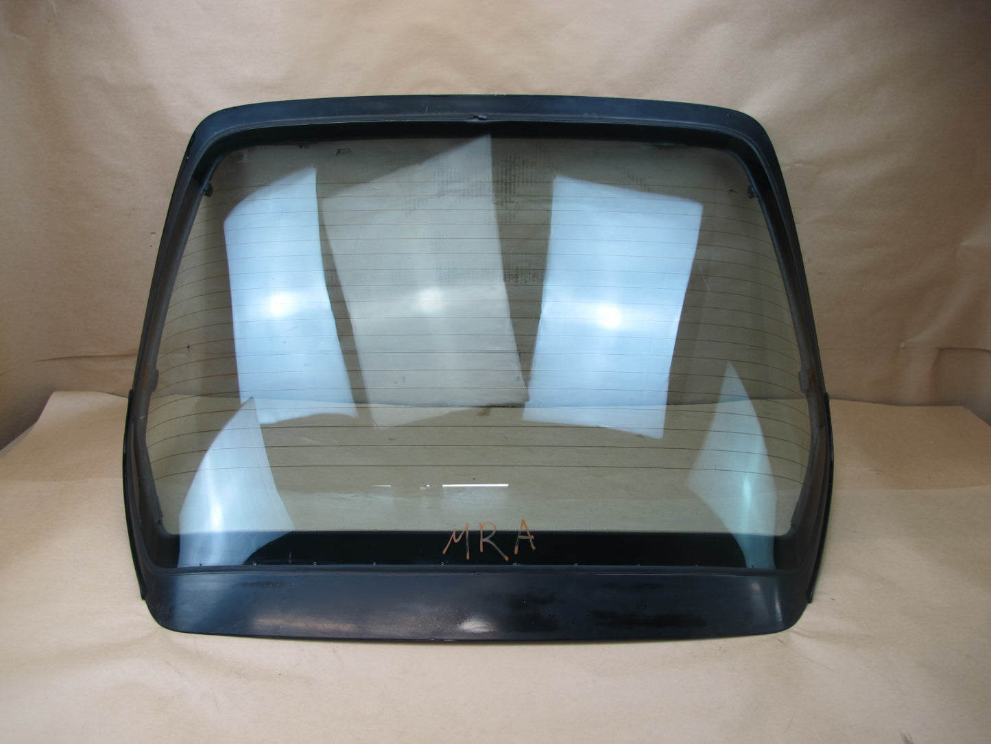 86-88 MAZDA RX7 REAR HATCH GLASS PANEL WO WIPER OEM