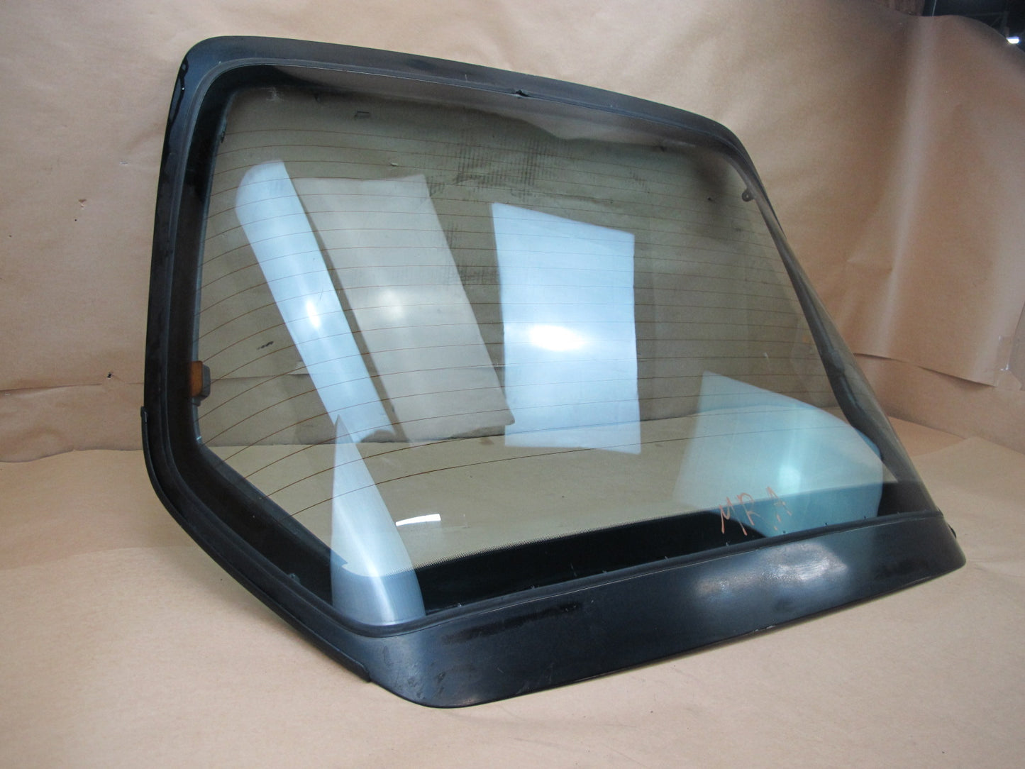 86-88 MAZDA RX7 REAR HATCH GLASS PANEL WO WIPER OEM