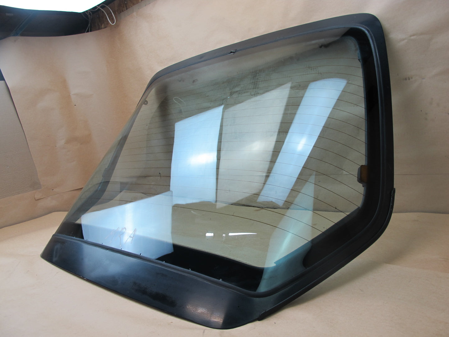 86-88 MAZDA RX7 REAR HATCH GLASS PANEL WO WIPER OEM