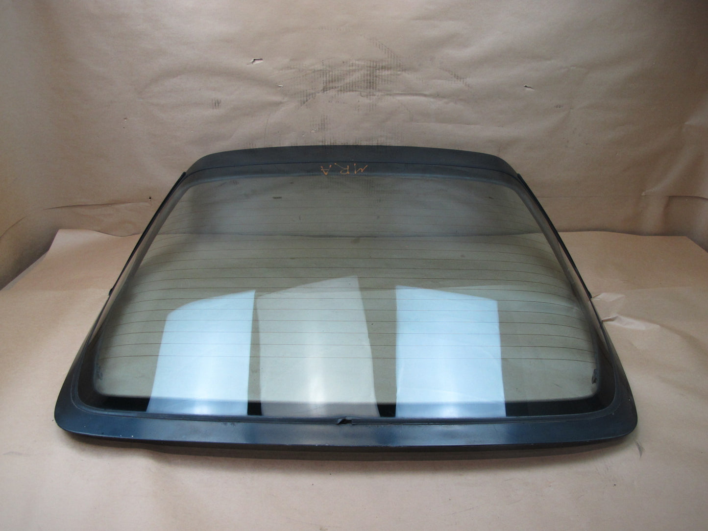 86-88 MAZDA RX7 REAR HATCH GLASS PANEL WO WIPER OEM