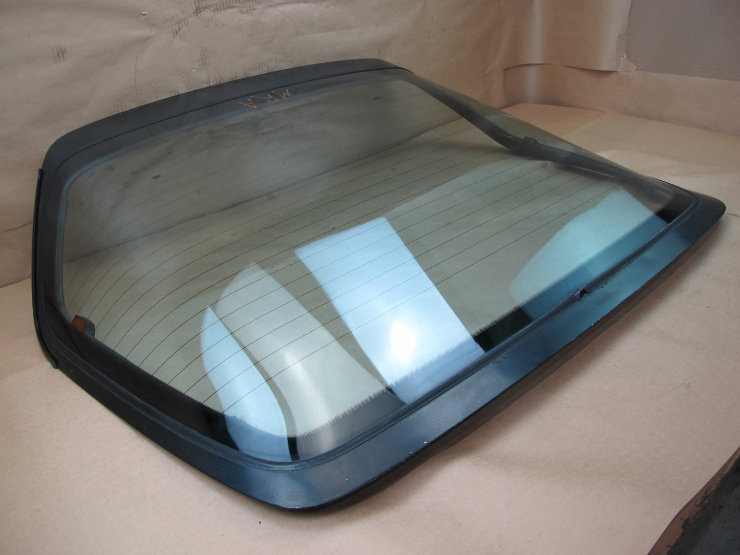 86-88 MAZDA RX7 REAR HATCH GLASS PANEL WO WIPER OEM