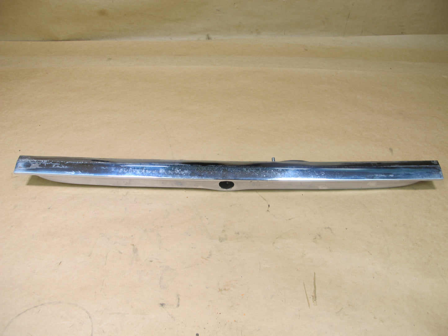 73-85 MERCEDES R107 SET OF 3 REAR TRUNK LID CHROME TRIM MOLDING COVER OEM