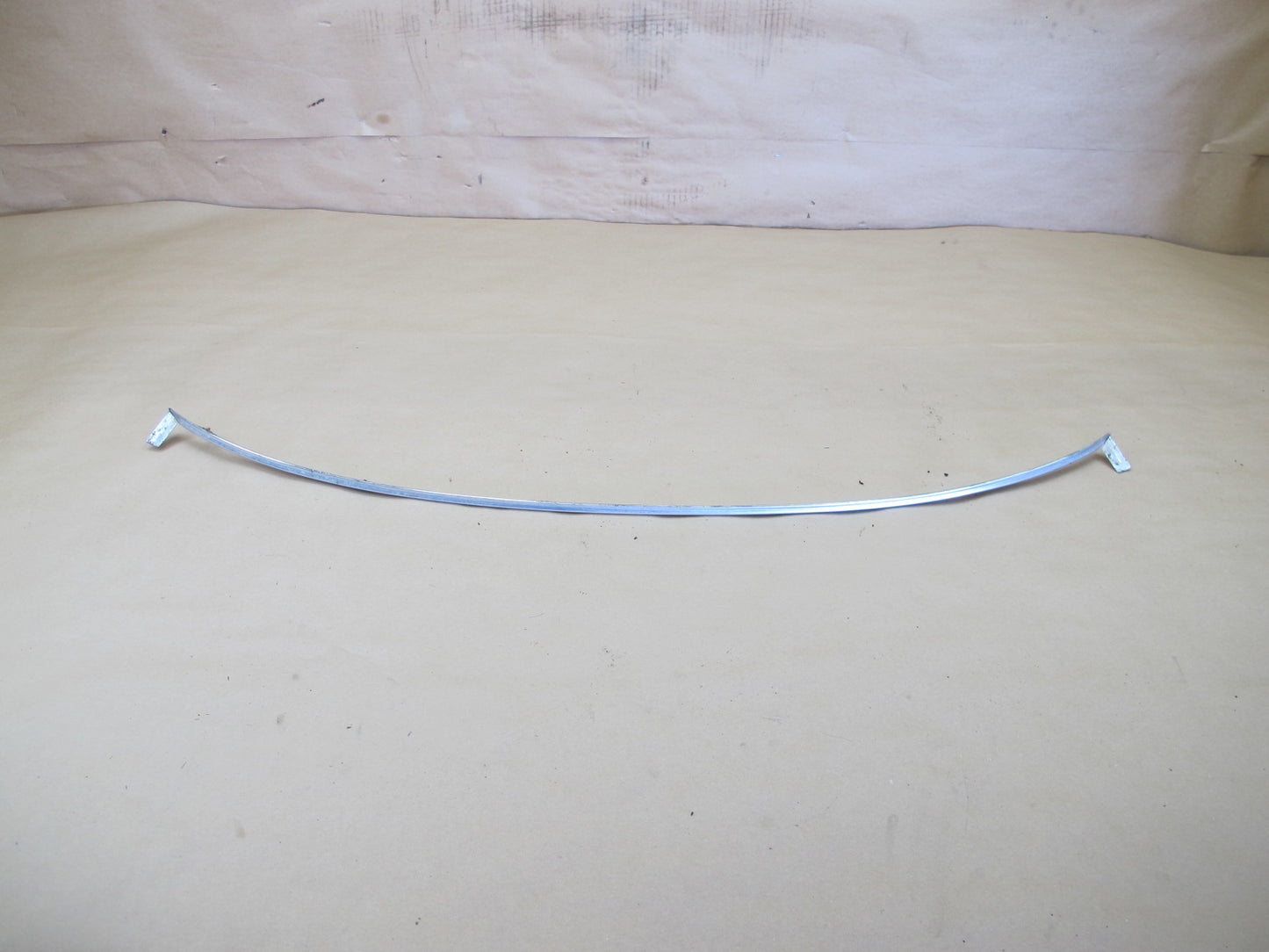 73-85 MERCEDES R107 WINDSHIELD DOOR CHROME TRIM MOLDING SET OEM