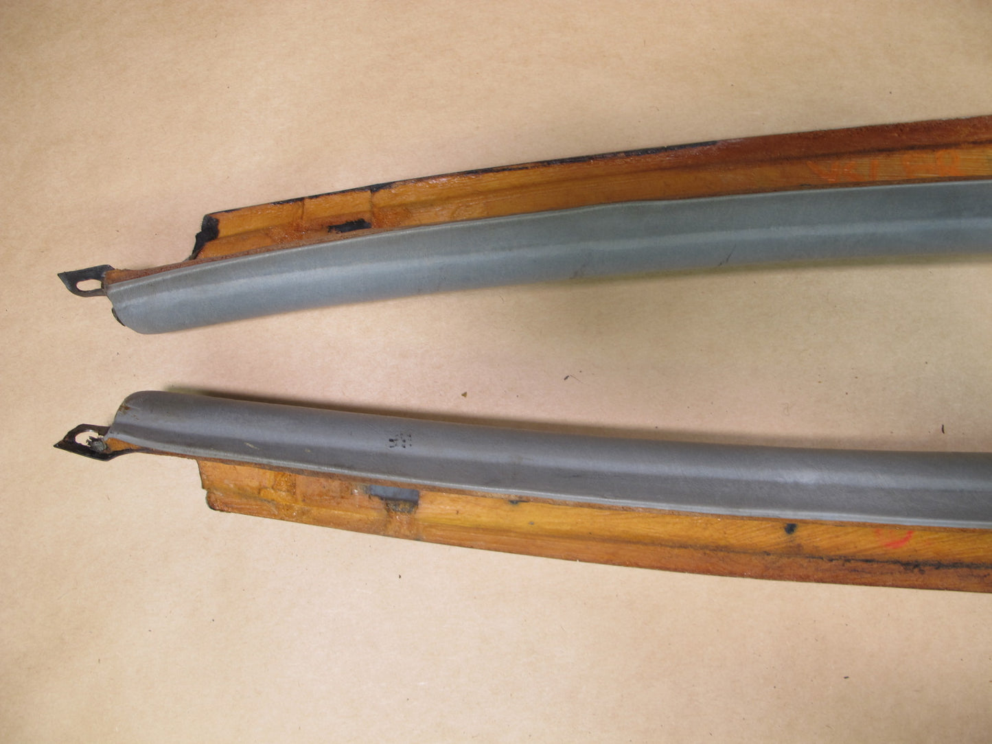 73-85 MERCEDES R107 CONVERTIBLE SET OF 2 FRONT A PILLAR TRIM PANEL OEM