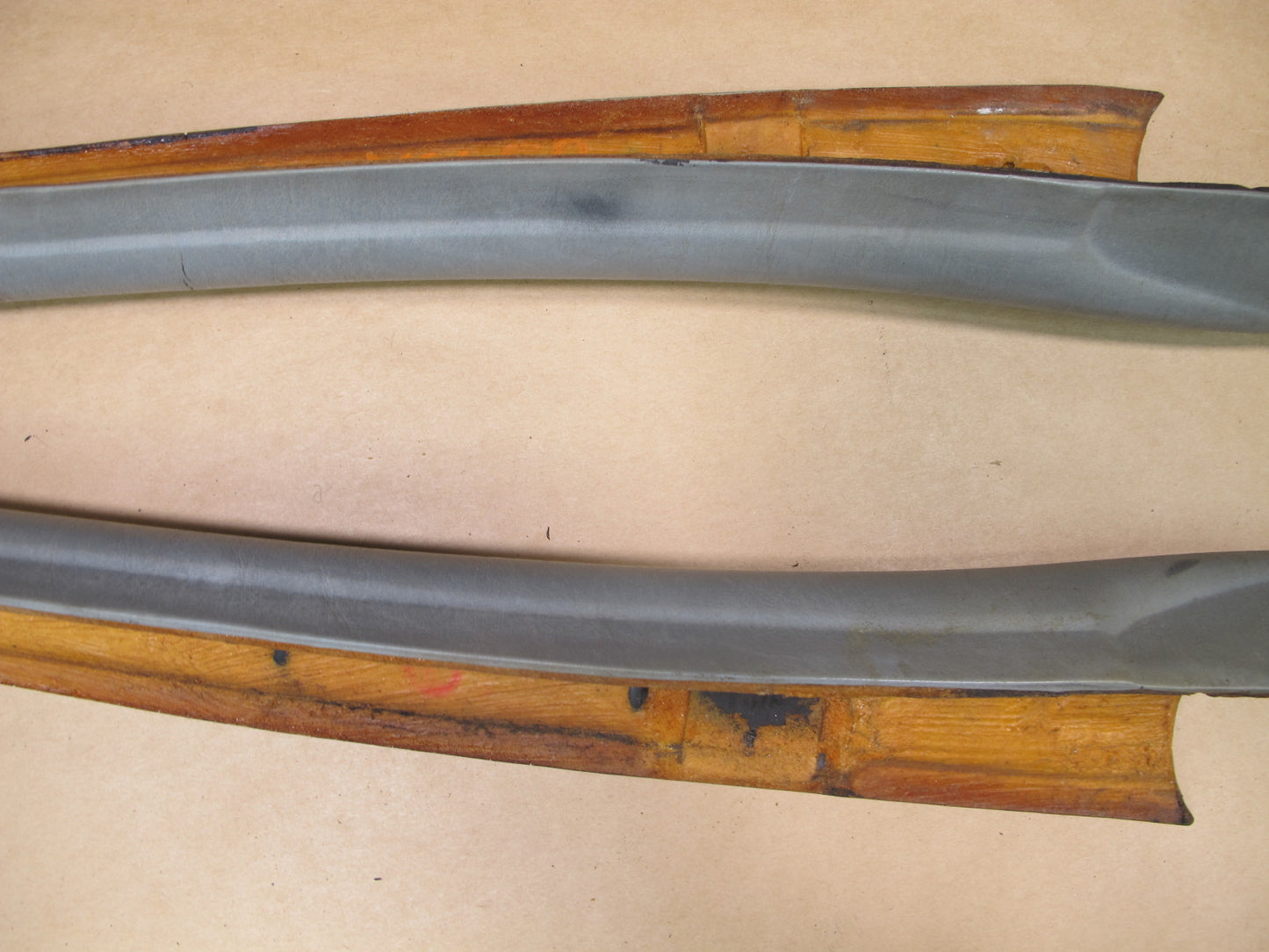 73-85 MERCEDES R107 CONVERTIBLE SET OF 2 FRONT A PILLAR TRIM PANEL OEM