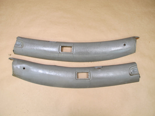 73-85 MERCEDES R107 CONVERTIBLE SET OF 2 FRONT WINDSHIELD TRIM PANEL OEM