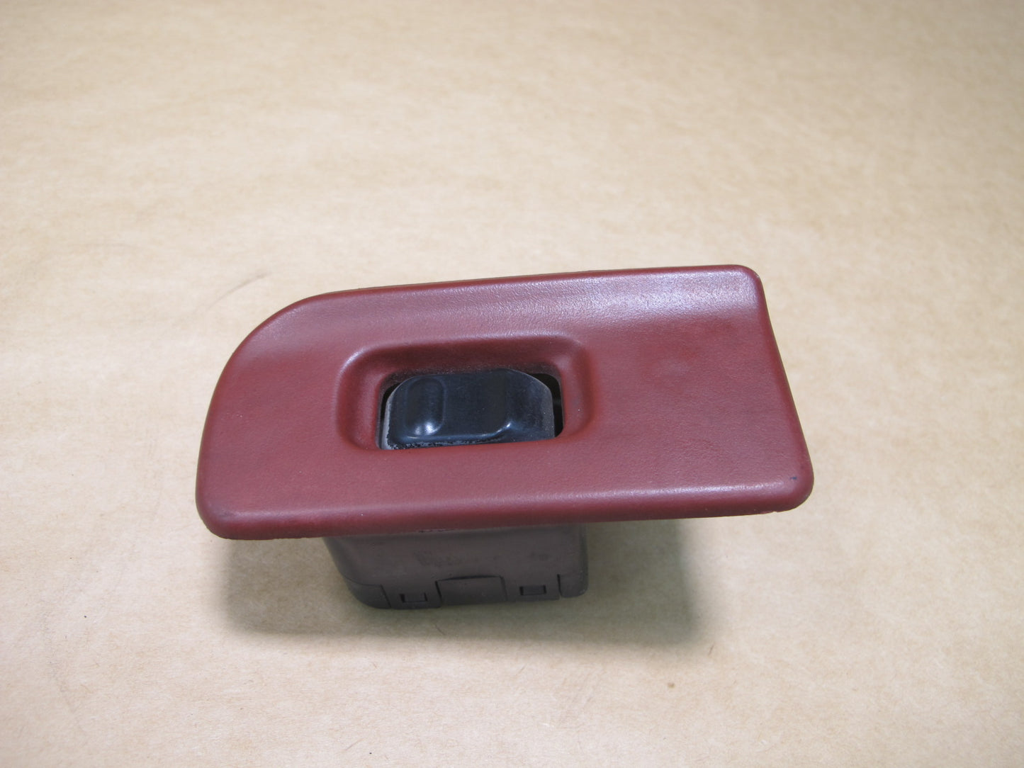 90-93 NISSAN Z32 300ZX RIGHT PASSENGER DOOR WINDOW SWITCH & TRIM RED OEM