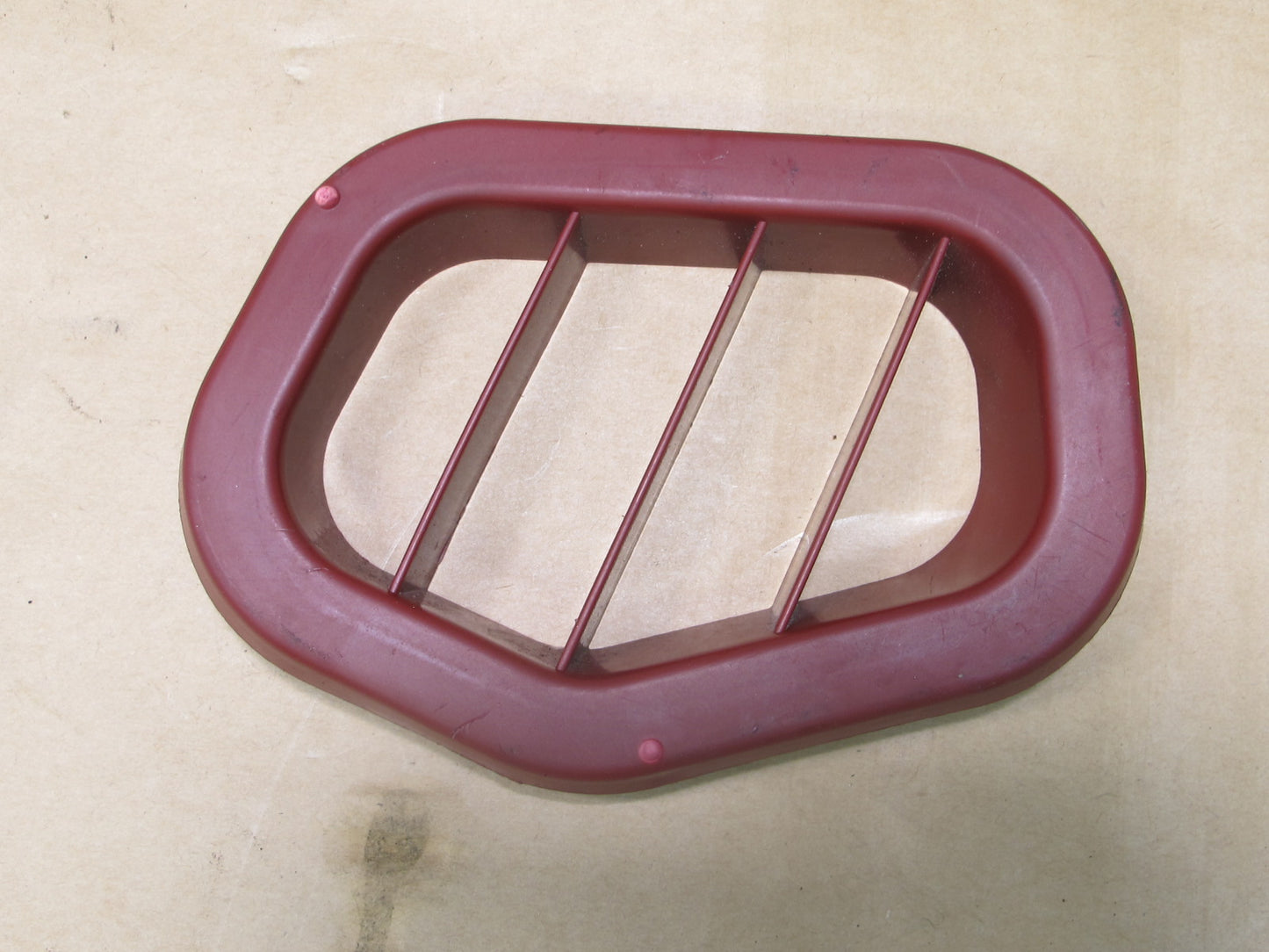 90-93 NISSAN Z32 300ZX SET OF 2 FRONT RIGHT & LEFT DOOR VENT TRIM RED OEM