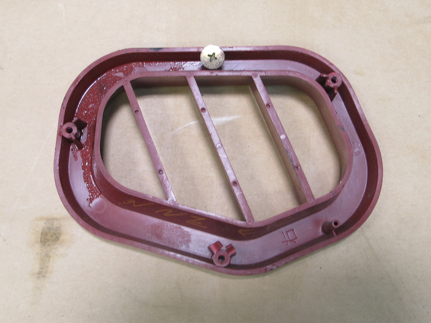 90-93 NISSAN Z32 300ZX SET OF 2 FRONT RIGHT & LEFT DOOR VENT TRIM RED OEM