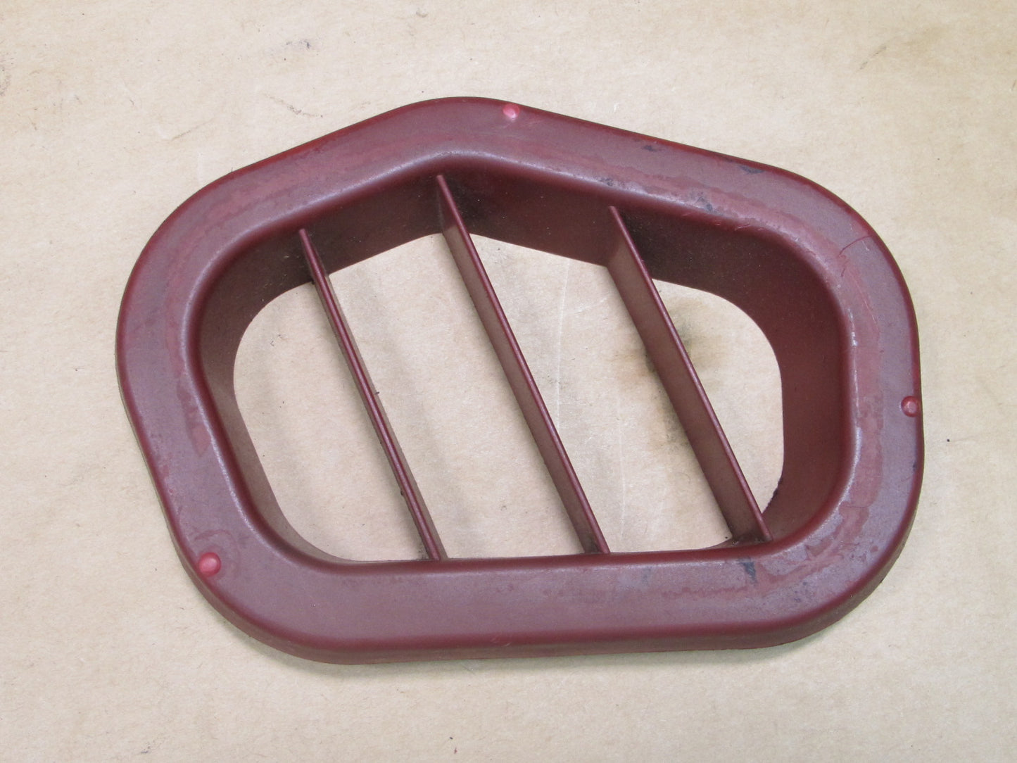 90-93 NISSAN Z32 300ZX SET OF 2 FRONT RIGHT & LEFT DOOR VENT TRIM RED OEM