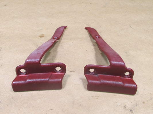 90-93 NISSAN Z32 300ZX SET OF 2 SEAT BELT FINISHER TRIM COVER RED OEM