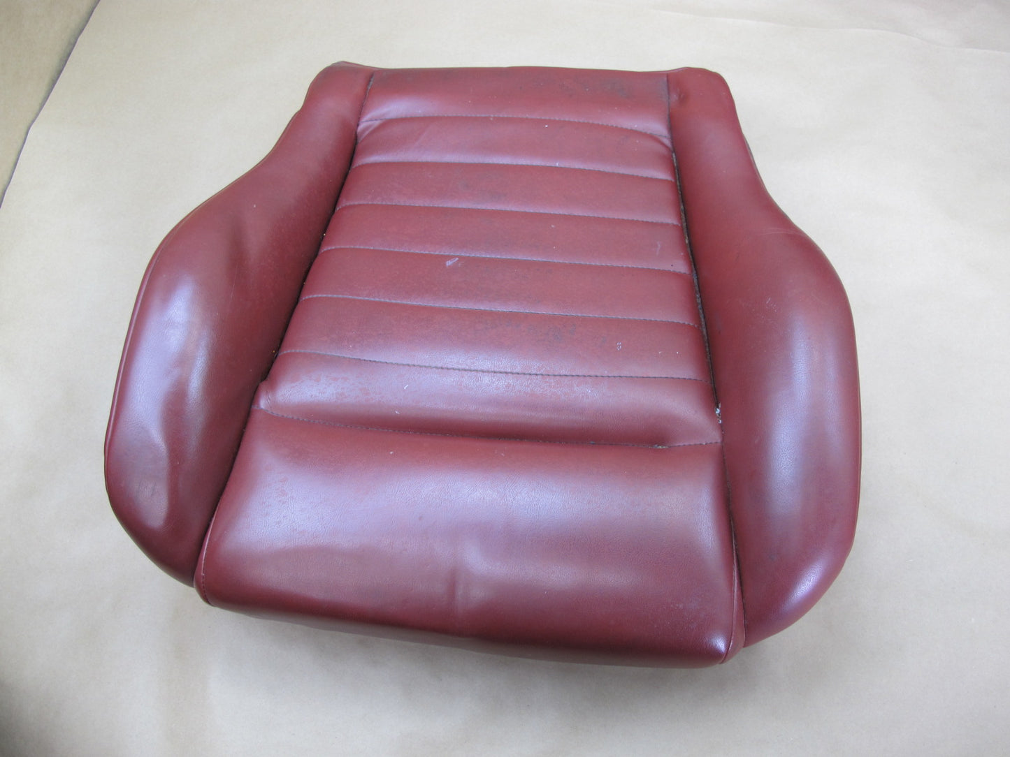 90-96 NISSAN Z32 300ZX FRONT RIGHT SEAT CUSHION BACK HEADREST TRIM SET RED OEM