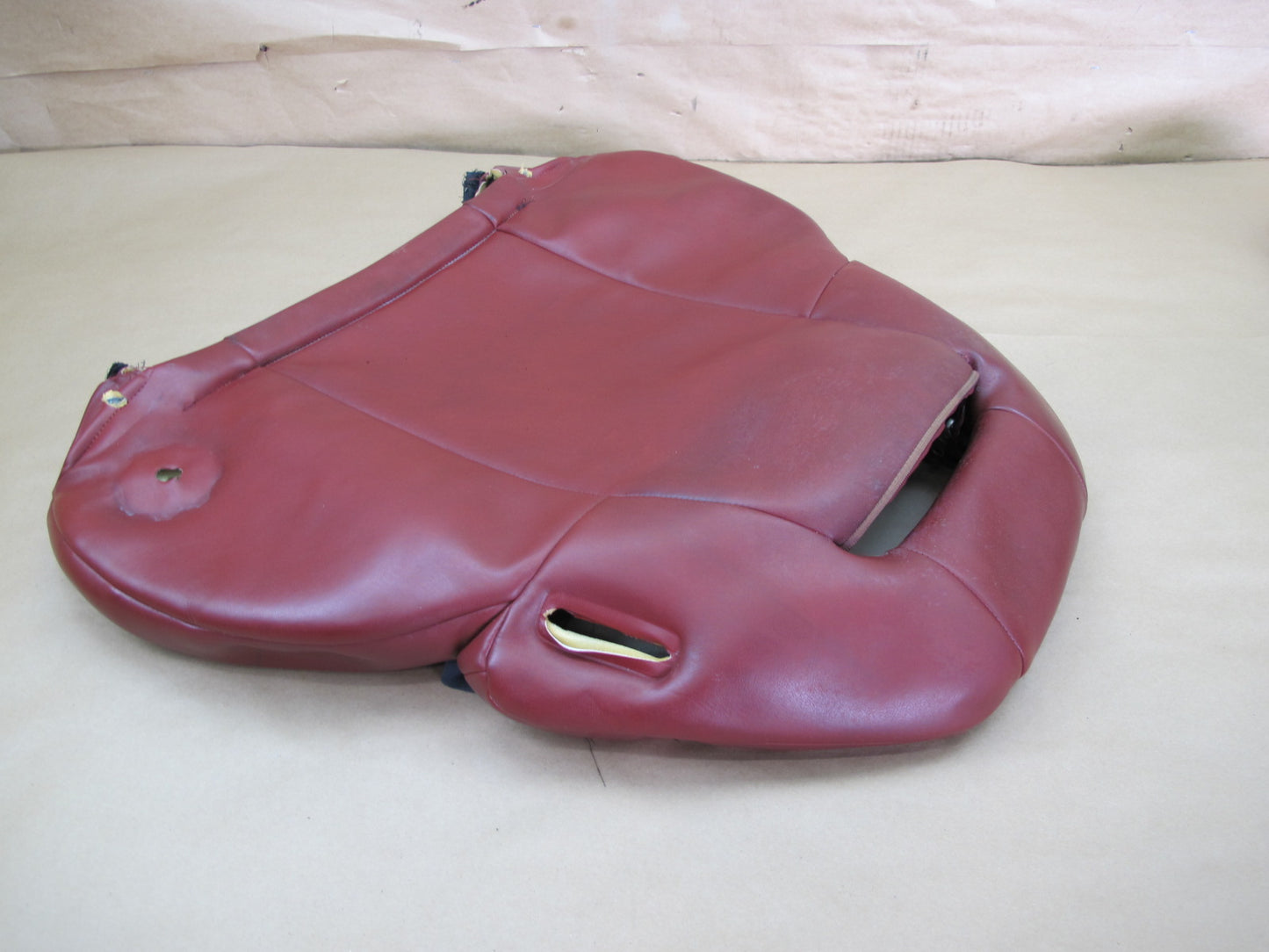 90-96 NISSAN Z32 300ZX FRONT RIGHT SEAT CUSHION BACK HEADREST TRIM SET RED OEM