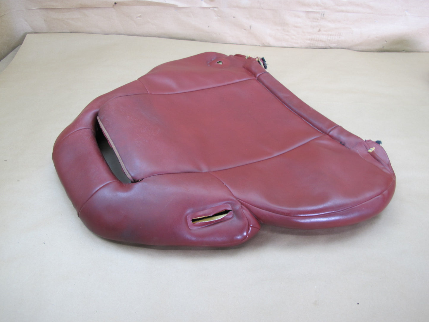 90-96 NISSAN Z32 300ZX FRONT RIGHT SEAT CUSHION BACK HEADREST TRIM SET RED OEM