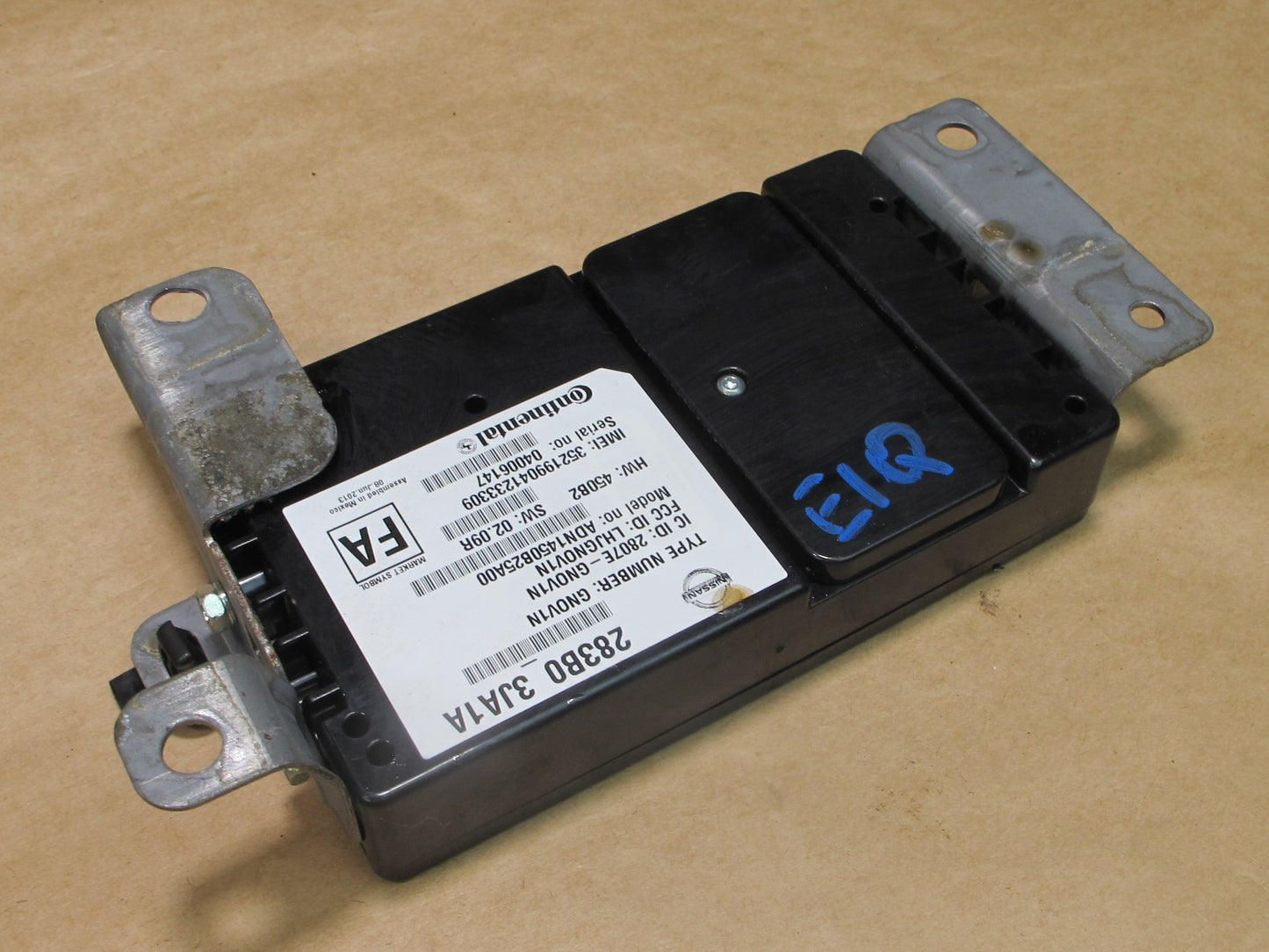 2013-2015 INFINITI JX35 QX60 TEKEMATICS COMMUNICATION CONTROL MODULE 283B03JA1A