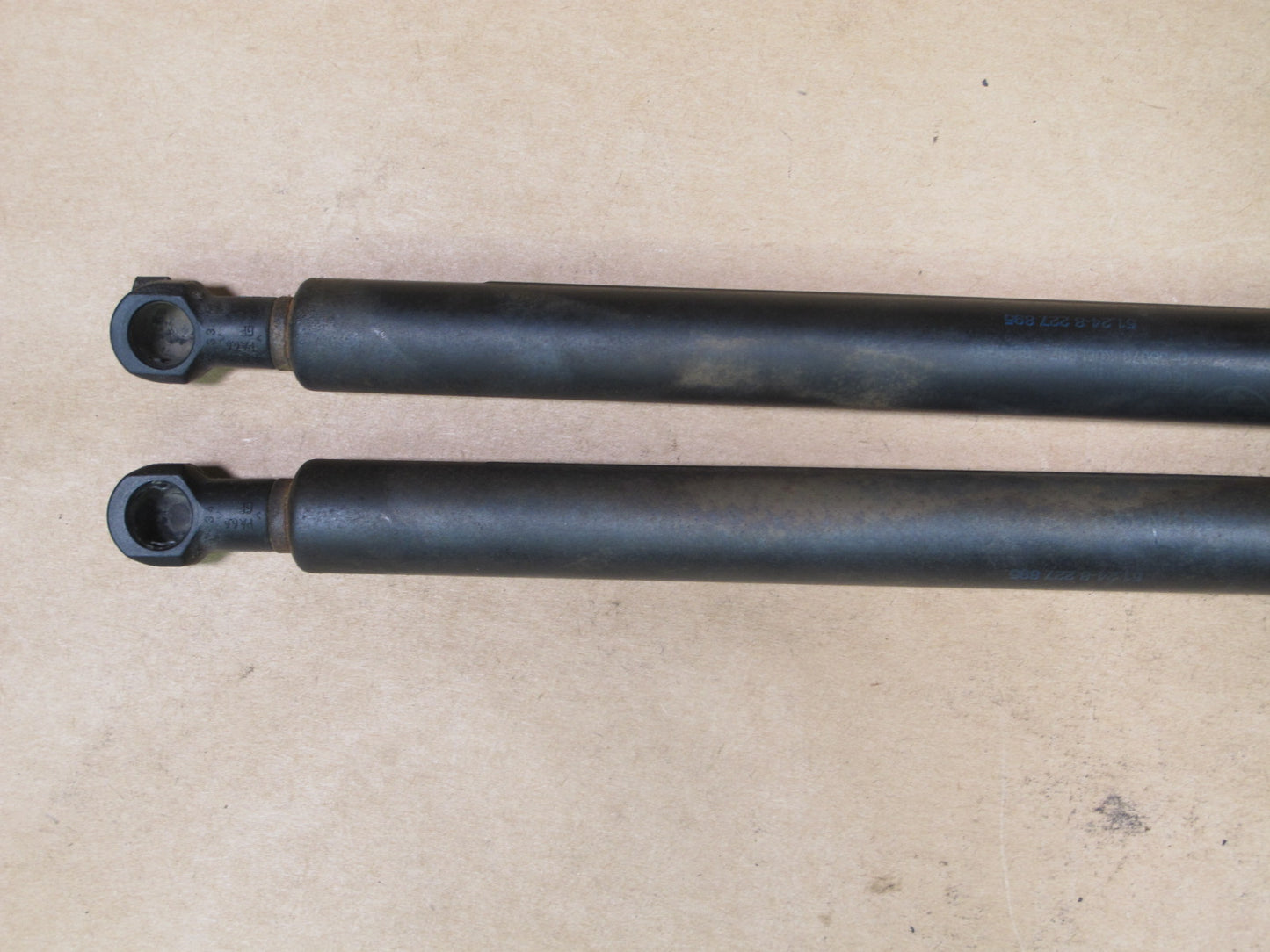 01-06 BMW E46 3-SERIES SET OF 2 FRONT HOOD SHOCK STRUT SUPPORT OEM