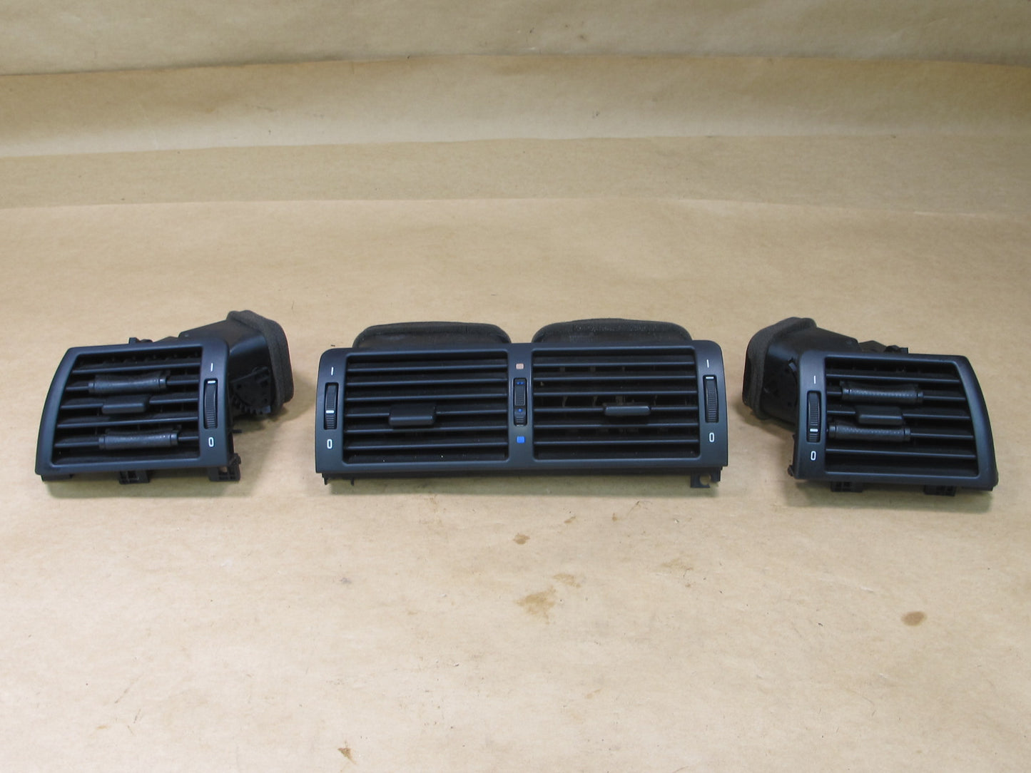 01-06 BMW E46 3-SERIES SET OF 3 DASH FRONT LEFT CENTER RIGHT AIR VENT OEM