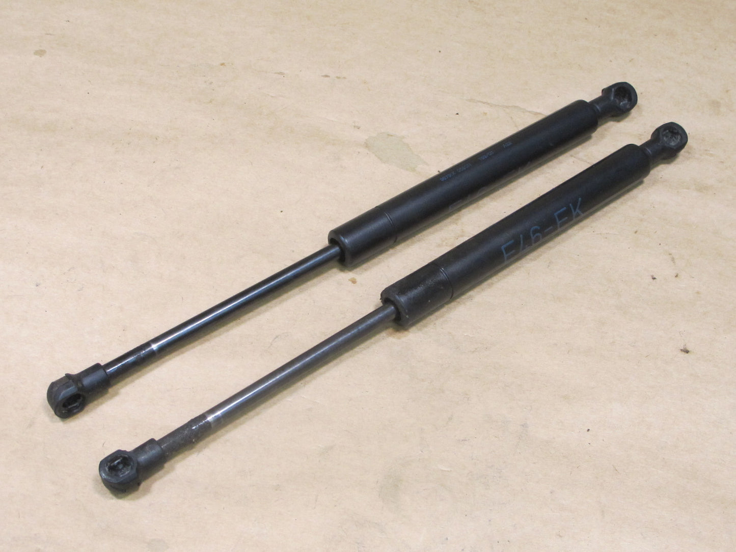 01-06 BMW E46 3-SERIES SET OF 2 FRONT HOOD SHOCK STRUT SUPPORT OEM