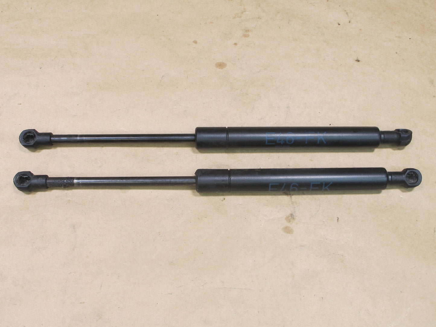 01-06 BMW E46 3-SERIES SET OF 2 FRONT HOOD SHOCK STRUT SUPPORT OEM