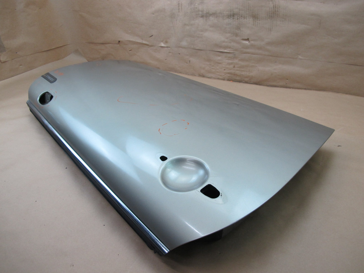 02-08 MINI COOPER R50 R53 R52 FRONT RIGHT DOOR SHELL PANEL SILVER SIDEWALK OEM