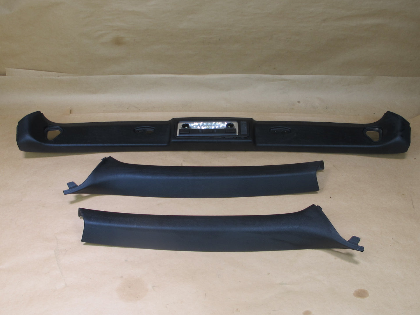 01-06 BMW E46 CONVERTIBLE SET OF 3 FRONT A PILLAR HEADLINER TRIM PANEL OEM