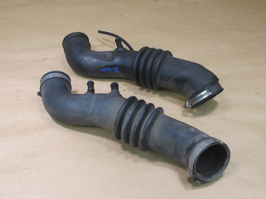 90-96 NISSAN Z32 300ZX NON TURBO SET OF 2 AIR INTAKE PIPE TUBE HOSE DUCT OEM